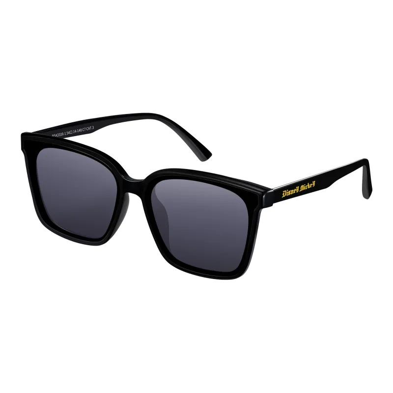 Disney Plate Frame Square Sunglasses Unisex Black-6