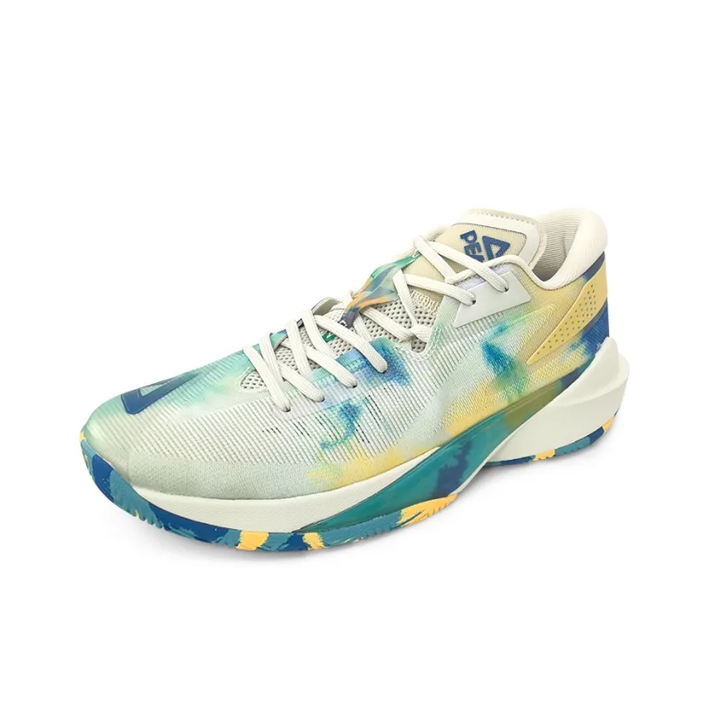 PEAK Lightning 10 Basketball Shoes Men Low Top Milk Jade/Caribbean Blue-2
