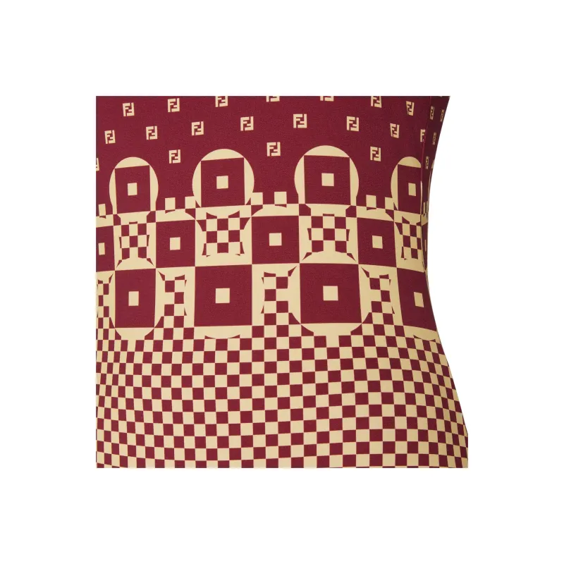 FENDI One piece Swimsuit Women's Red-2