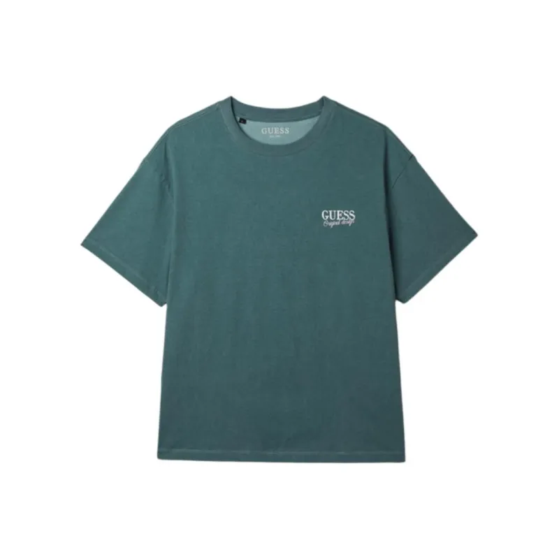 GUESS T Shirts Unisex Dark Green-1