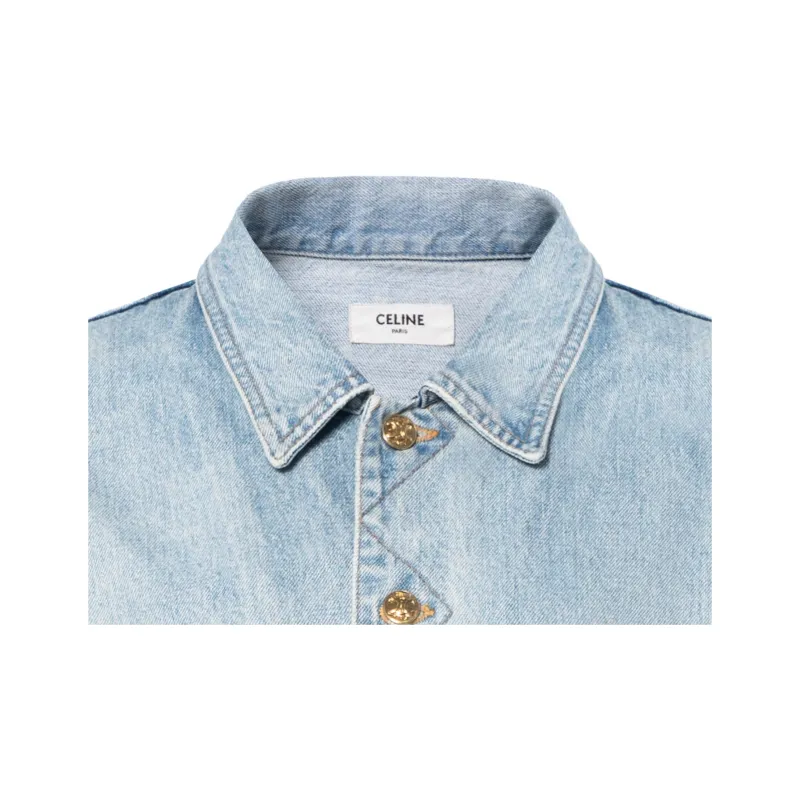 CELINE SS23 Denim Jacket Women's Light Blue-4