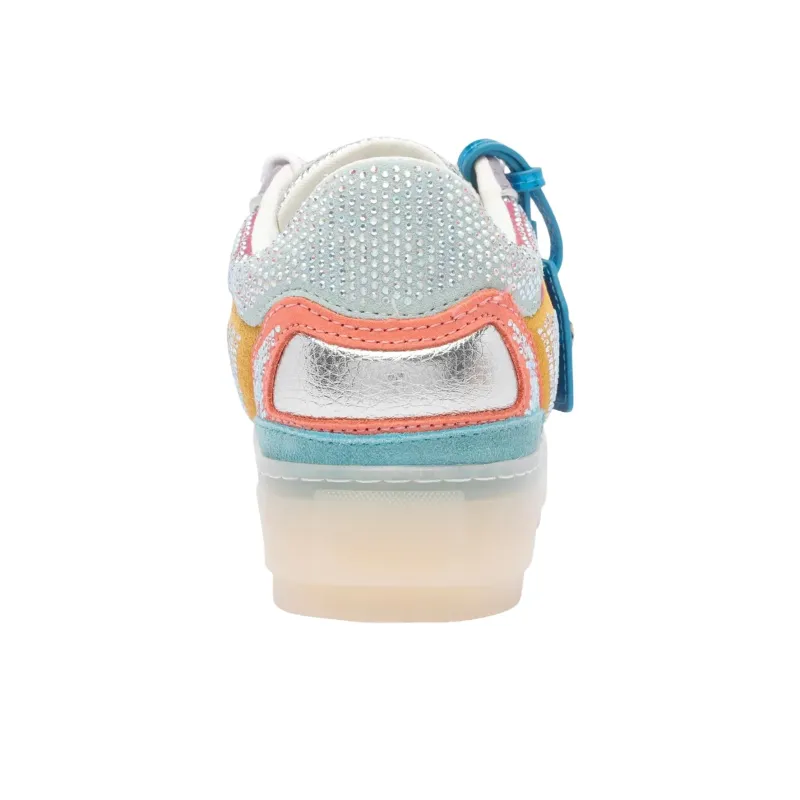 Kurt Geiger London Southbank Tag Low Top Skateboard Shoes Women's Pink-4
