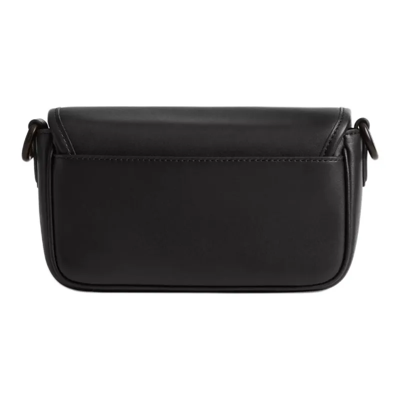 COACH Charter Leather Shoulder Bag Crossbody Bag Small Size Women's Black-2