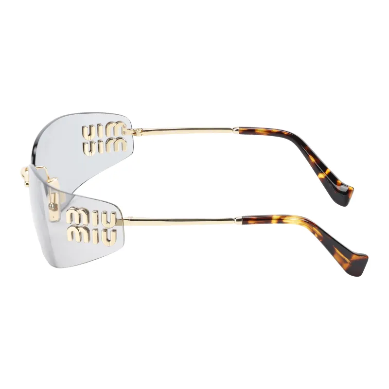 MIU MIU Eyewear Logo plaque Sunglasses-2