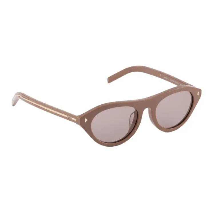 PRADA Acetate Irregular Shape Sunglasses Unisex Pink-1