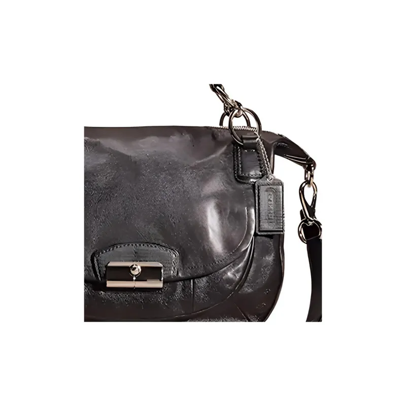 COACH Kristin Leather Tote Bag, Shopping Bag, Shoulder Bag, Handbag Tubas Women's Black-2