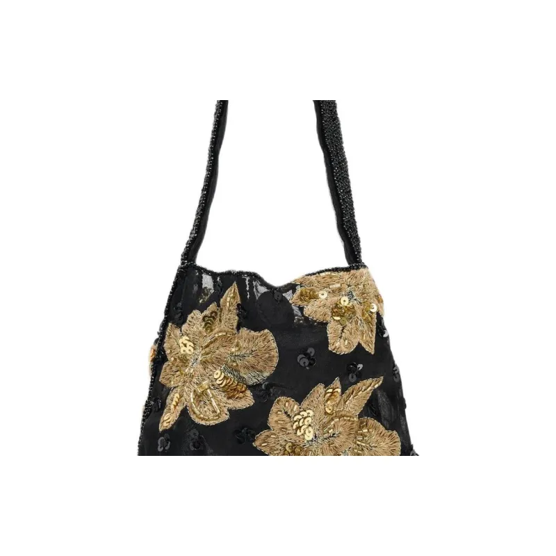 ZARA Polyester Bucket Bag, Shoulder Bag Trumpets Women's Black-4