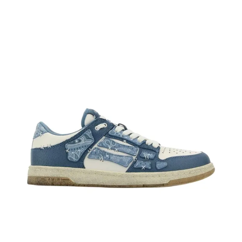 AMIRI Low Top Skateboard Shoes Men's Blue-1