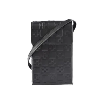 Sandro Cowhide Leather Shoulder Bag Crossbody Bag Regular Men's Black