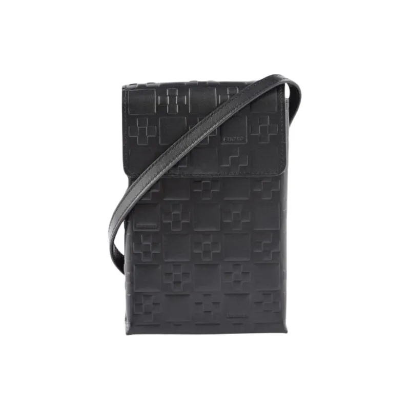Sandro Cowhide Leather Shoulder Bag Crossbody Bag Regular Men's Black-0