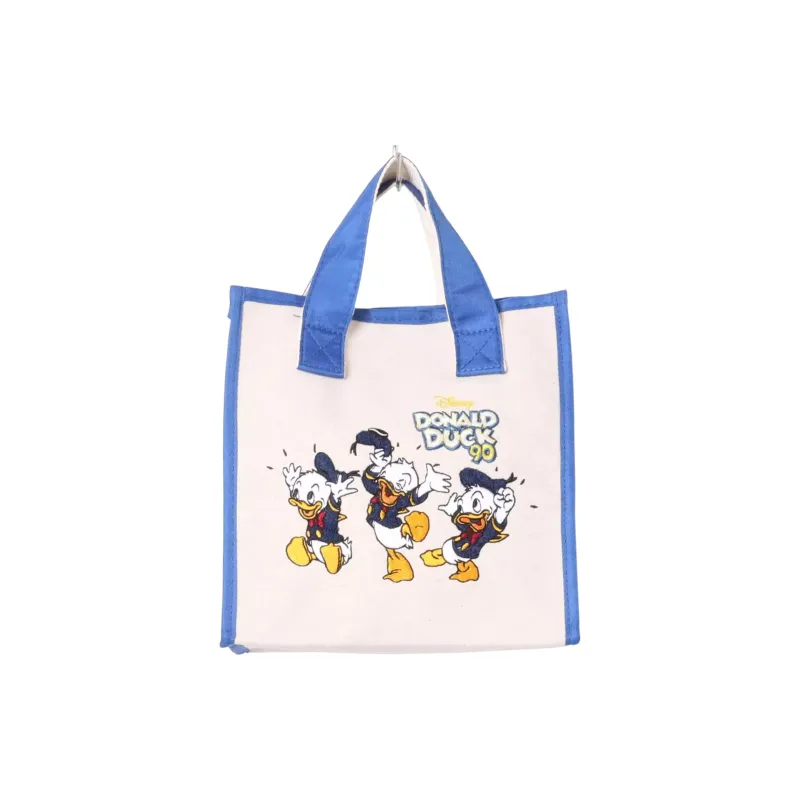 Disney Cotton Tote Bag, Shopping Bag, Handbag Mini Unisex Blue & Ivory-0