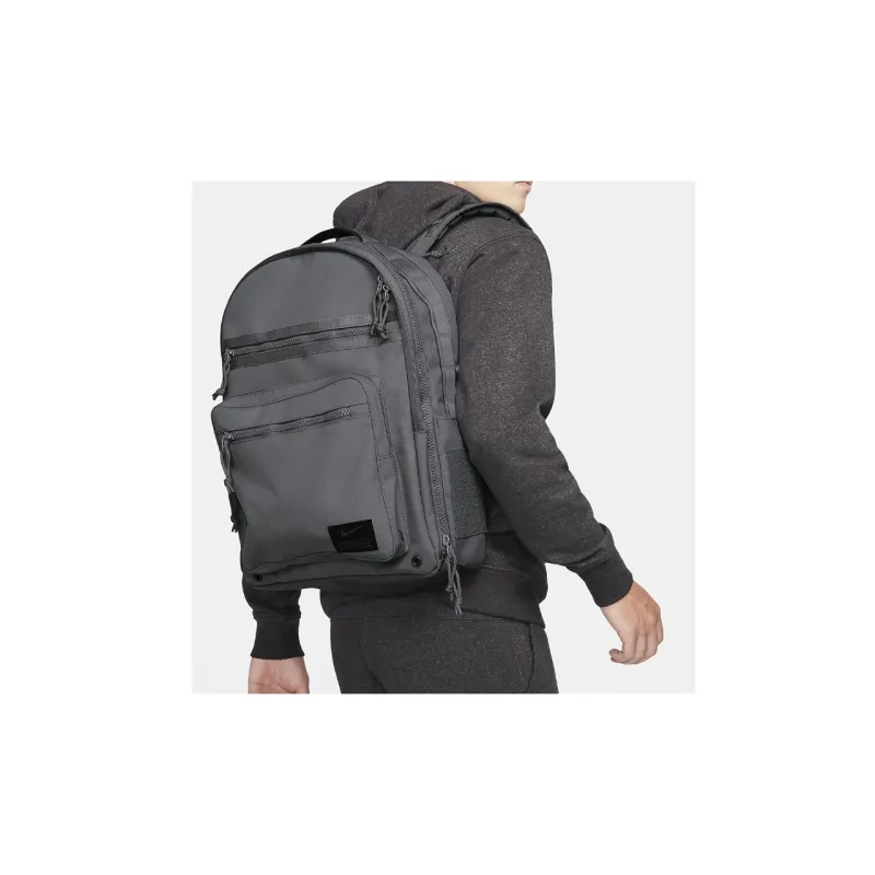 Nike Fabric Backpack Regular Unisex Black Gray-4