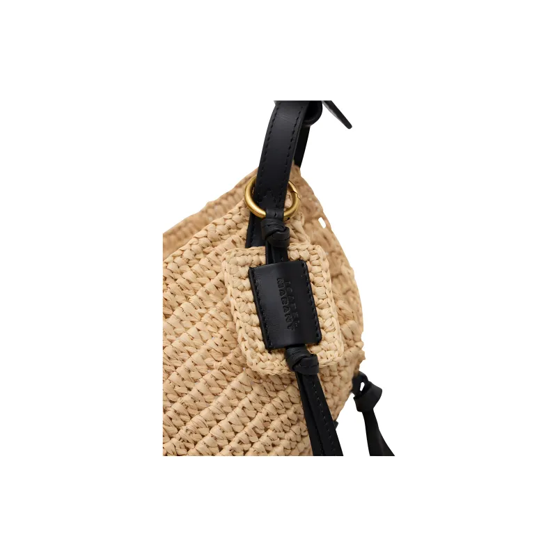 ISABEL MARANT ETOILE Raffia Shoulder Bag, Crossbody Bag Mini Women's Beige-4