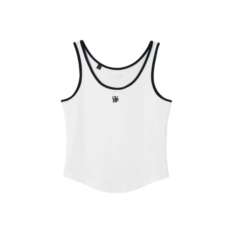GUESS Tank Tops Women's White-0