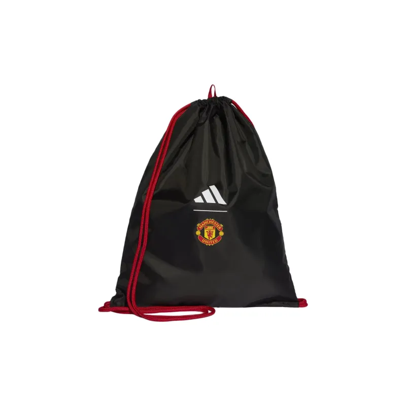 Adidas Manchester Polyester Backpack Unisex Black & Red & White-0