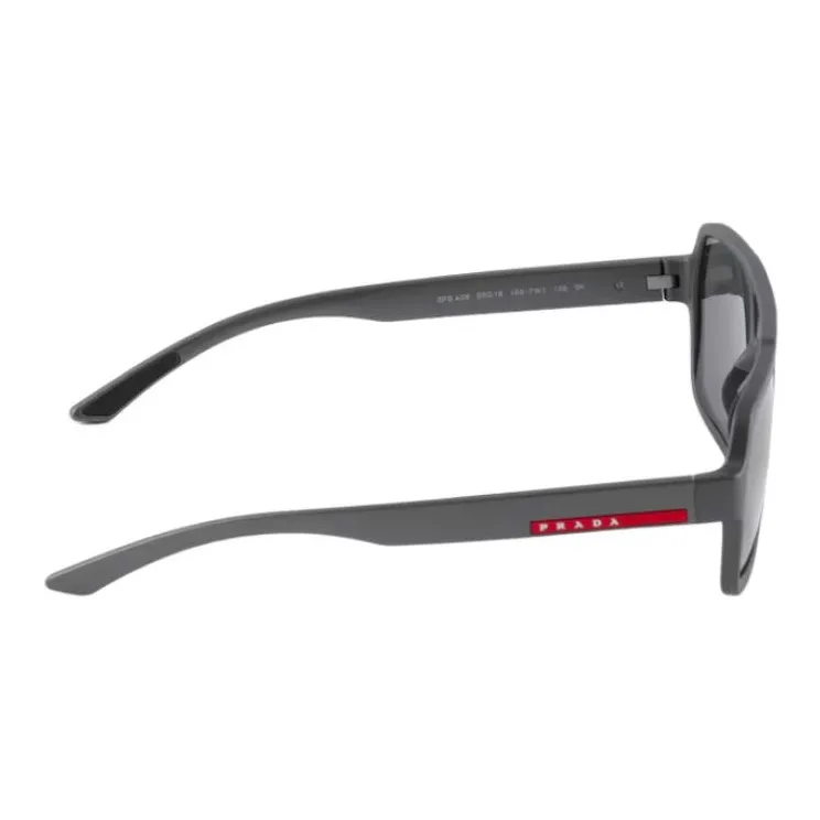 PRADA Subject To Official Website Irregular Shape Sunglasses Men's Gray-2