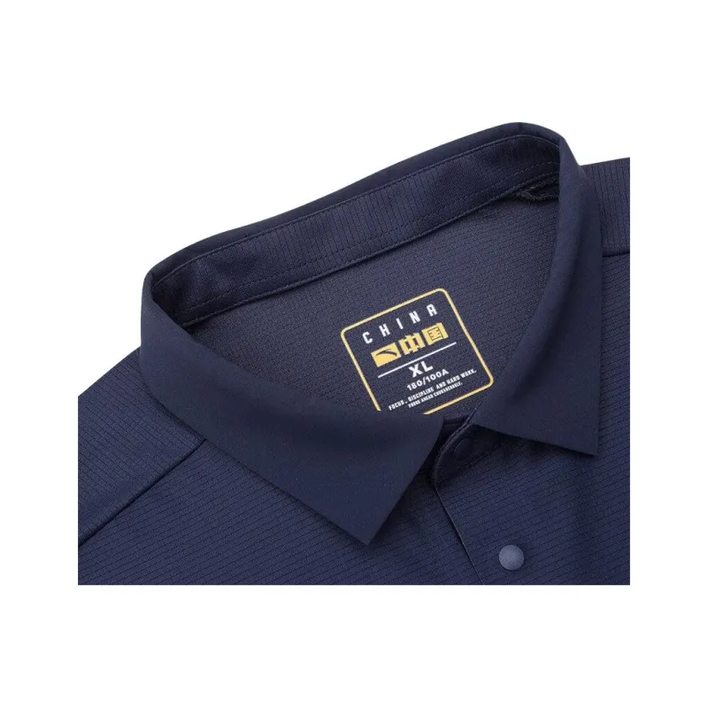 Anta Variety Training Collection Polo Shirt Men's Midnight Blue-4