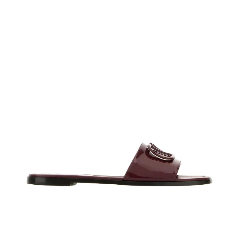 Valentino GARAVANI Abrasion Resistant Slide Slippers Women's Burgundy-1