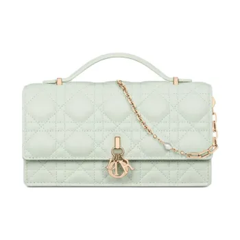 DIOR My Dior Sheepskin Shoulder Bag, Crossbody Bag, Handbag Mini Women's Light Green