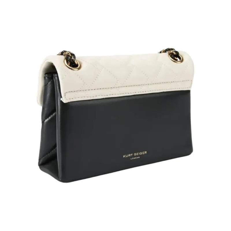 Kurt Geiger London Cow Leather Shoulder Bag Mini Women's White & Black-2