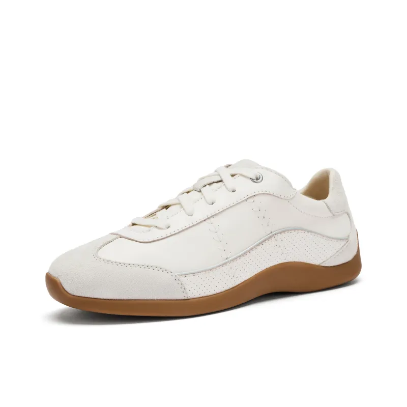 Clarks Low Top Casual Shoes Women's White-1