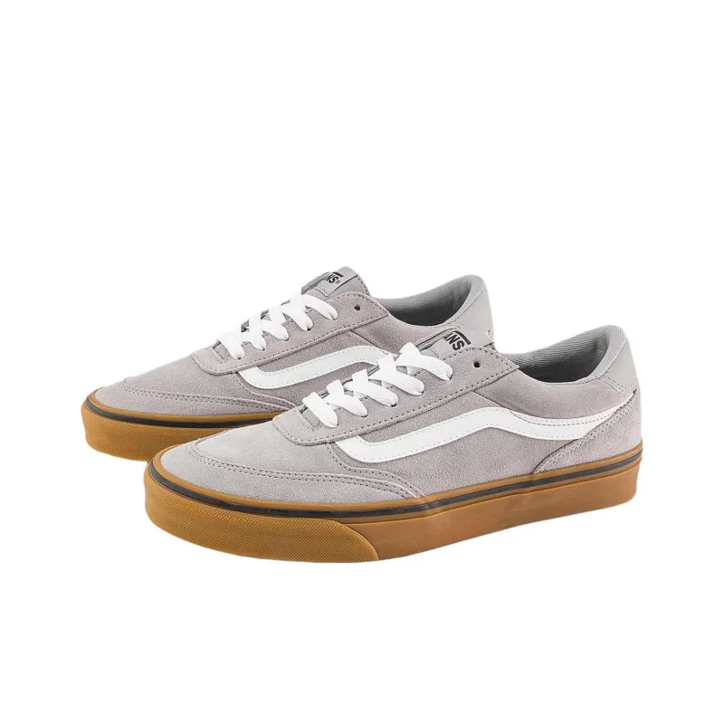 Vans Brooklyn LS Abrasion Resistant Low Top Skateboard Shoes Men's Gray-1