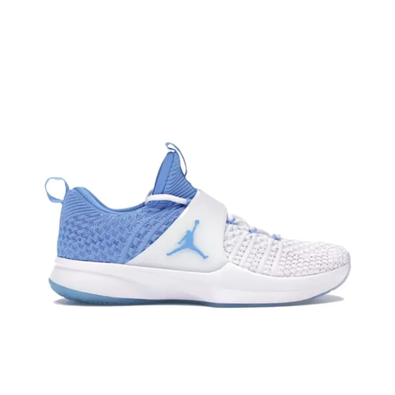 Jordan Trainer Abrasion Resistant Low Top Training Shoes Unisex White Blue-1