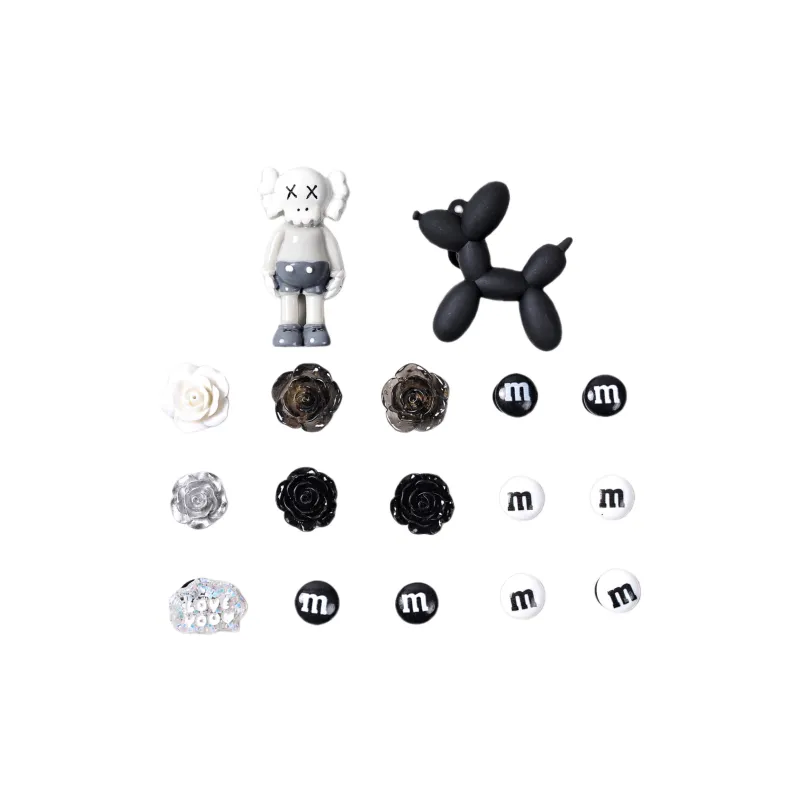 ZUOWEISHIJIA Resin Individual Versatile All Shoe Charm Unisex-0