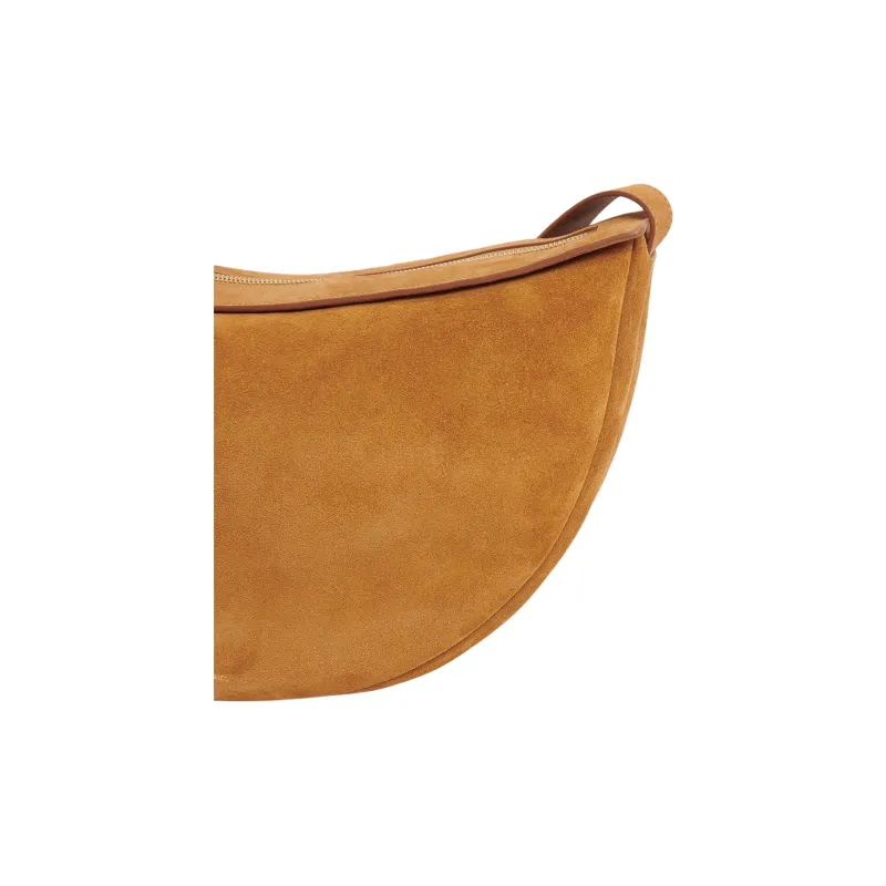 MANSUR GAVRIEL Calf Suede Crossbody Bag, Shoulder Bag Tubas Women's Brown Yellow-3