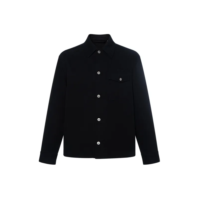Burberry Long Sleeved Buttoned Denim Jacket-0