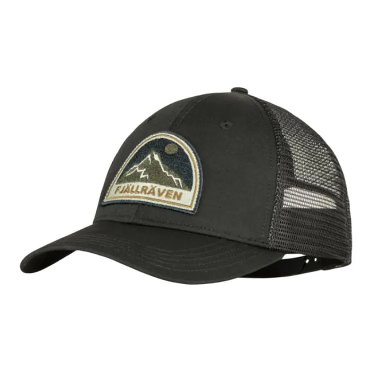 Fjallraven Recycled Polyester, Organic Cotton Baseball Caps Men's Black-0