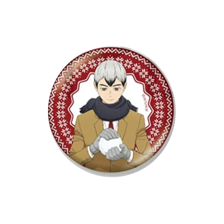 CRUX Haikyuu!! , Snow Version Hayashi, Kozuchi, Itsui, Black Heel Tab Badges-11