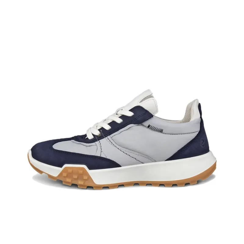 Ecco RETRO Low Top Casual Shoes Women's White Blue-0
