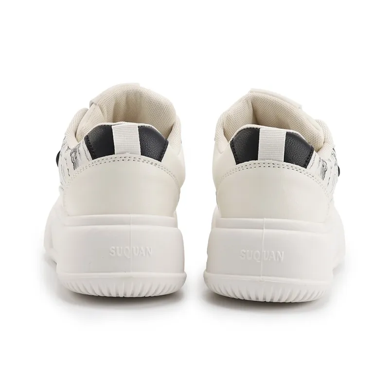 DHARRY 'Ink Gap Shoes' Height Increasing Low Top Skateboard Shoes Women's-9