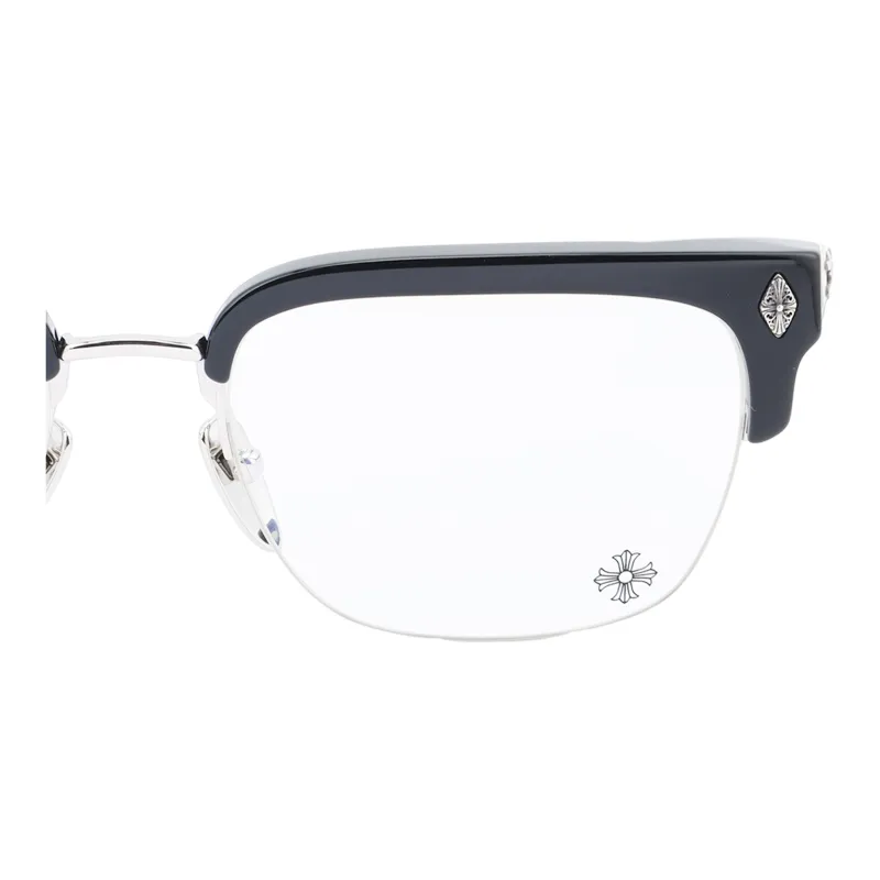 Chrome Hearts Plate And Metal Square Eyeglass Frames Unisex-3