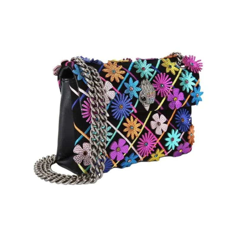 Kurt Geiger London Kensington Calfskin Crossbody Bag, Shoulder Bag Mini Women's Black-1