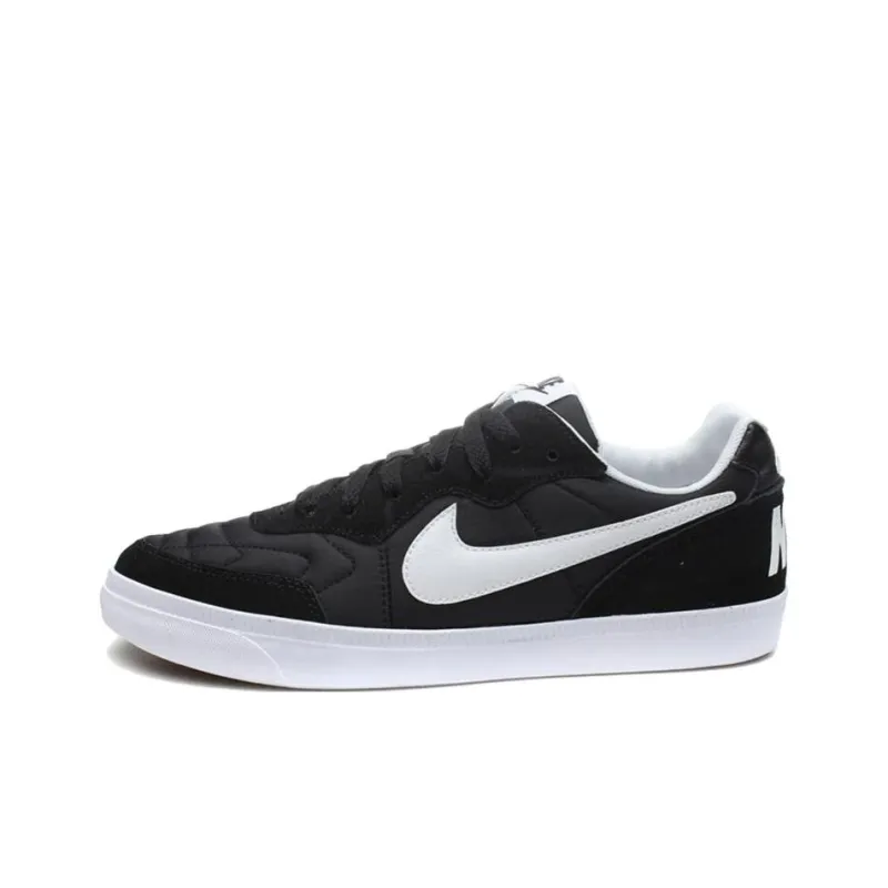 Nike Tiempo Trainer Wear resistant And Lightweight Low Top Skateboard Shoes Men's Black-0
