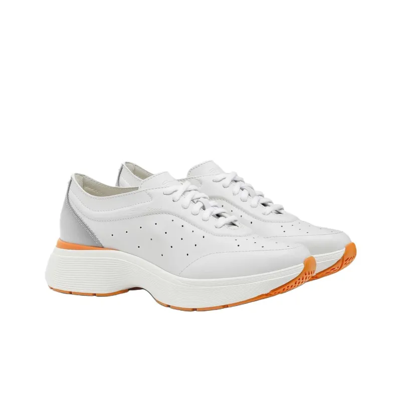 Santoni Bounce Low Top Casual Shoes Women's White-2