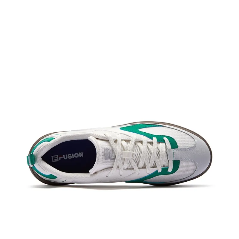 FILA FUSION BUZZARD FLAT Slate Shoes Low Top Skateboard Shoes Men's White Green-2