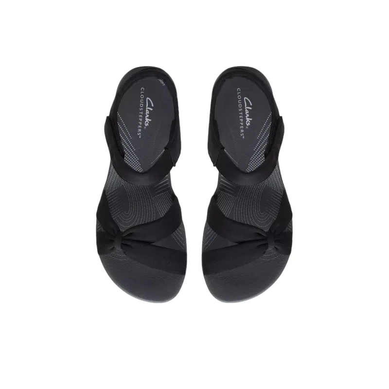 Clarks Arla Shore One Strap Sandals Women's Black-2