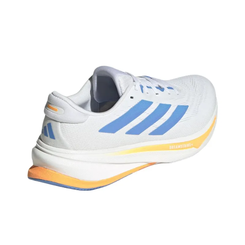 Adidas Supernova Rise 2 Abrasion Resistant Low Top Casual Running Shoes Men's White Blue-3