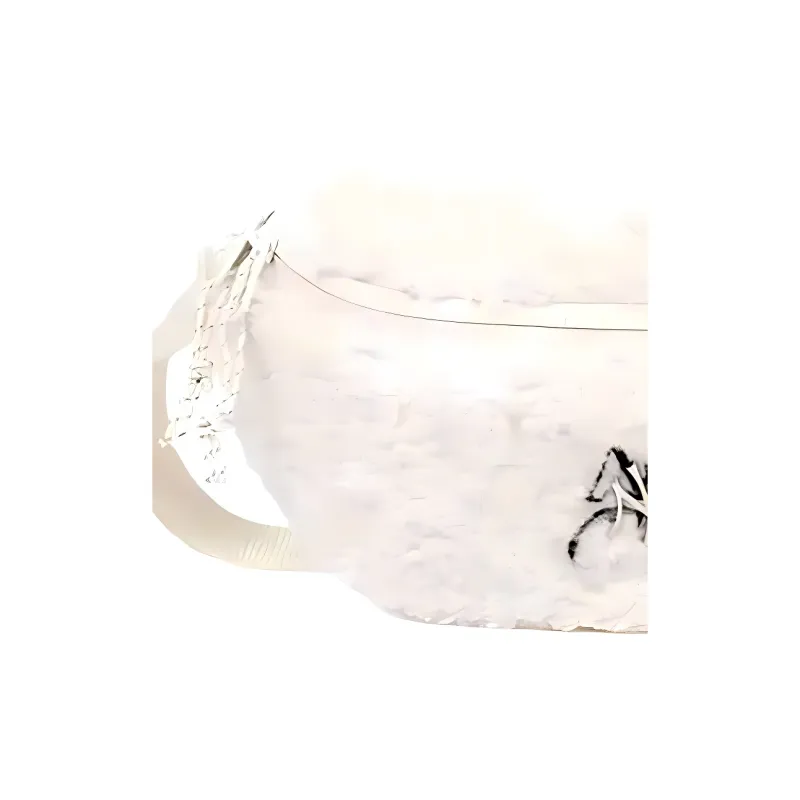 New Era × MLB Collaboration Wool One Shoulder Crossbody Fanny Pack Medium Size Unisex Ecru-3