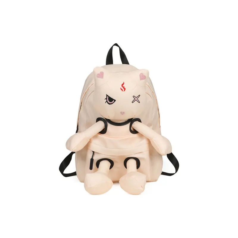 Kaka Tree Nylon Backpack Black/Green/Blue/Pink/Beige-24