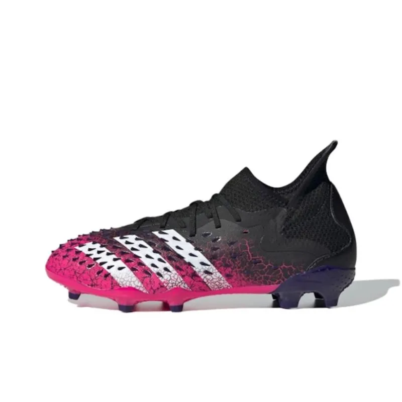 Adidas Predator Freak .1 Abrasion Resistant Soccer Shoes Men's Pink Black-0