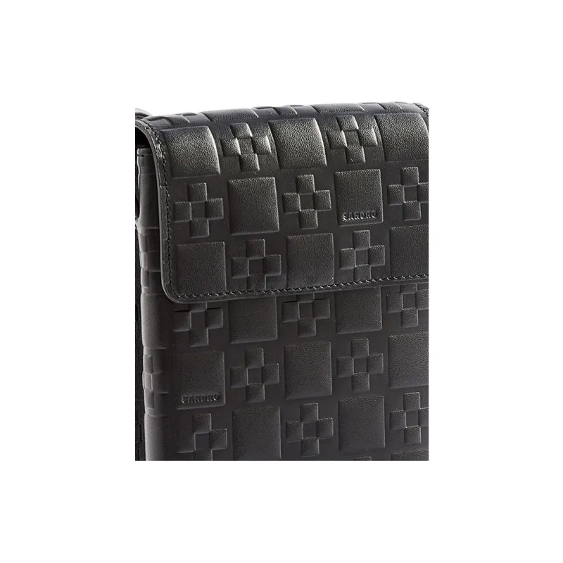 Sandro Cowhide Leather Shoulder Bag Crossbody Bag Regular Men's Black-3