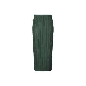 PLEATS PLEASE ISSEY MIYAKE Casual Long Skirt Women's Dark Green