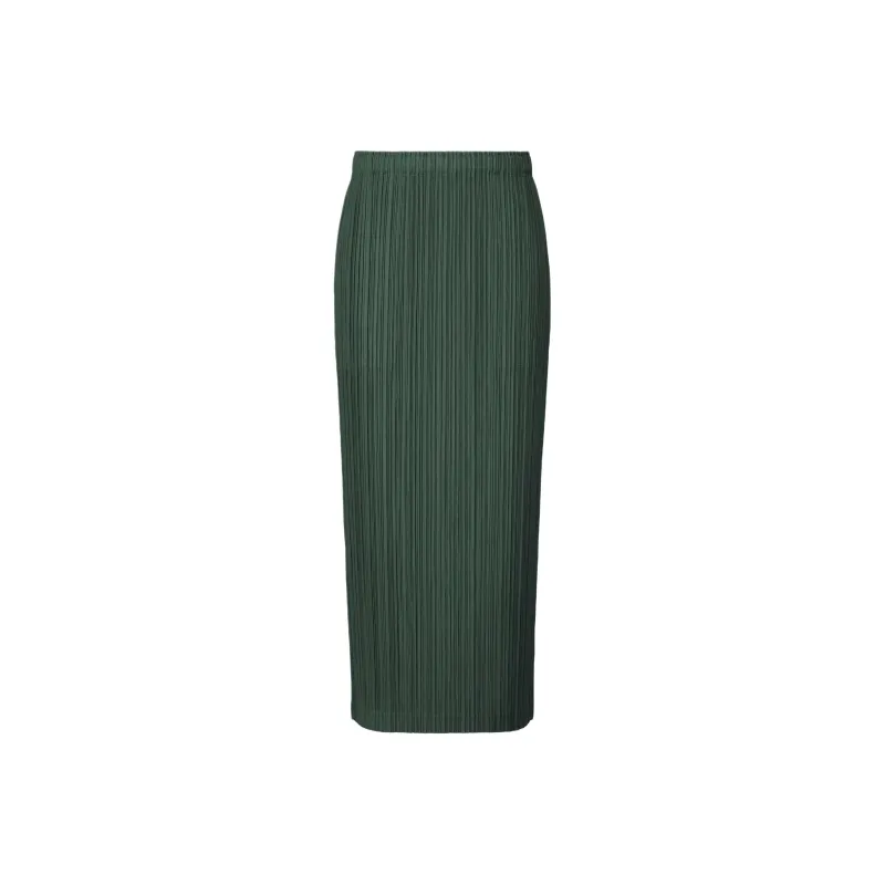 PLEATS PLEASE ISSEY MIYAKE Casual Long Skirt Women's Dark Green-0