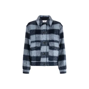 WOOLRICH Check Pattern Buttoned Shirt Jacket