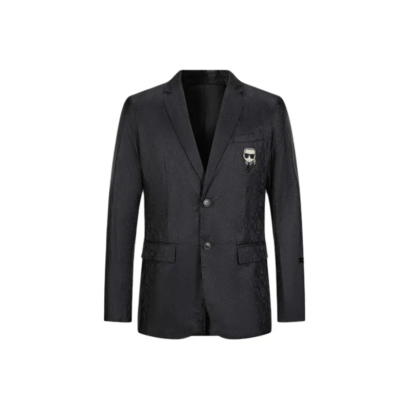 KARL LAGERFELD Business Suit Coat Men's Black-0