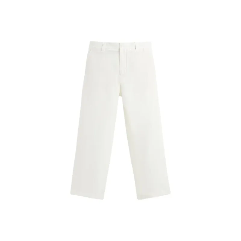 ZARA Suit Trousers Men White-0